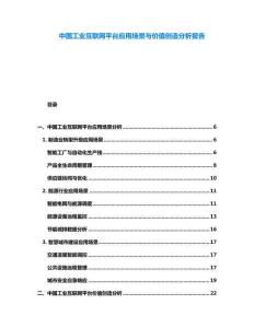 中國工業(yè)互聯(lián)網(wǎng)平臺(tái)應(yīng)用場景與價(jià)值創(chuàng)造分析報(bào)告