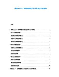 中國(guó)工業(yè)5G專網(wǎng)部署模式與行業(yè)解決方案報(bào)告