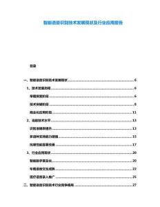 智能語音識別技術發(fā)展現(xiàn)狀及行業(yè)應用報告