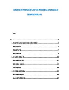 保加利亞光伏發(fā)電應(yīng)用行業(yè)市場供需現(xiàn)狀及企業(yè)投資機(jī)會(huì)評估規(guī)劃發(fā)展文檔