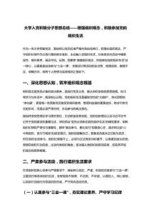 大学入党积极分子思想总结——增强组织观念，积极参加党的组织生活