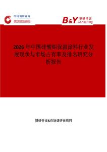 2026年中國硅酸鋁保溫涂料行業發展現狀與市場占有率及排名研究分析報告