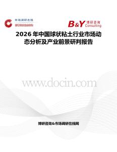 2026年中國球狀粘土行業(yè)市場動(dòng)態(tài)分析及產(chǎn)業(yè)前景研判報(bào)告
