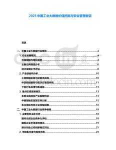 2025中国工业大数据价值挖掘与安全管理报告