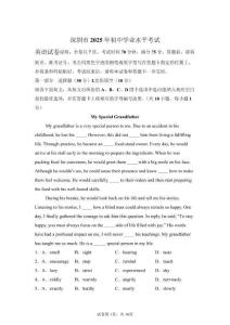 2025年广东深圳市中考英语试卷真题及答案详解（精校打印版）