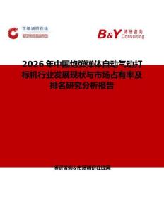 2026年中國炮彈彈體自動氣動打標機行業發展現狀與市場占有率及排名研究分析報告