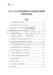 2025-2030年彩繪復制件行業跨境出海戰略分析研究報告