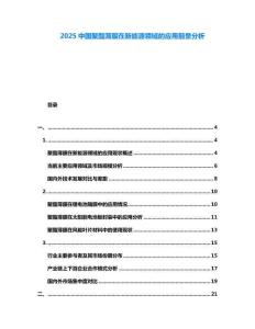 2025中國(guó)聚酯薄膜在新能源領(lǐng)域的應(yīng)用前景分析