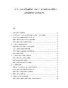 2025-2030血管內超聲（IVUS）在胸痛中心建設中的配置標準與市場影響
