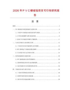 2026年ＰＶＣ植絨氈項目可行性研究報告