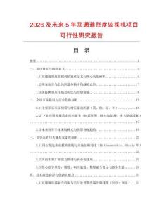 2026及未來5年雙通道烈度監視機項目可行性研究報告