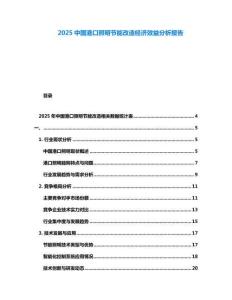 2025中國港口照明節(jié)能改造經(jīng)濟(jì)效益分析報告