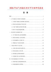 2026年出氣咀接頭項(xiàng)目可行性研究報(bào)告