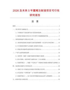 2026及未來5年氯喹注射液項目可行性研究報告