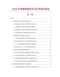 2026年燒烤面筋項(xiàng)目可行性研究報(bào)告