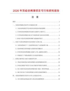 2026年雙組份烤漆項目可行性研究報告