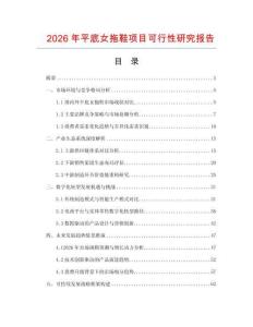 2026年平底女拖鞋項(xiàng)目可行性研究報(bào)告