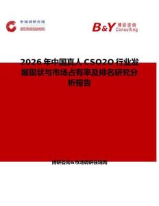 2026年中國真人CSO2O行業(yè)發(fā)展現(xiàn)狀與市場占有率及排名研究分析報告