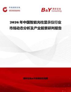 2026年中國智能光柱顯示儀行業(yè)市場動態(tài)分析及產(chǎn)業(yè)前景研判報告