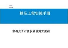 輕鋼龍骨石膏板隔墻施工流程