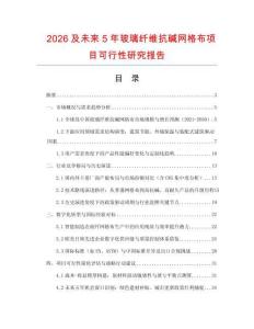 2026及未來5年玻璃纖維抗堿網(wǎng)格布項目可行性研究報告