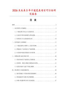 2026及未來5年卡通花束項目可行性研究報告
