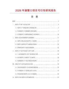 2026年接管口項(xiàng)目可行性研究報(bào)告