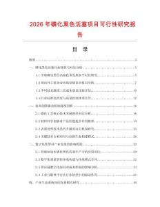 2026年磷化黑色活塞項(xiàng)目可行性研究報(bào)告