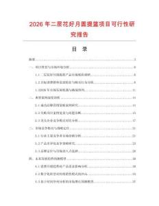 2026年二层花好月圆提篮项目可行性研究报告