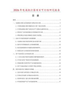 2026年電液執(zhí)行器項(xiàng)目可行性研究報(bào)告
