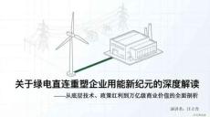 關(guān)于綠電直連重塑企業(yè)用能新紀(jì)元的深度解讀