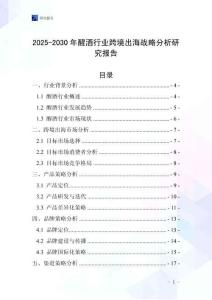2025-2030年醒酒行業跨境出海戰略分析研究報告