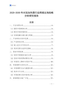 2025-2030年對流加熱器行業跨境出海戰略分析研究報告