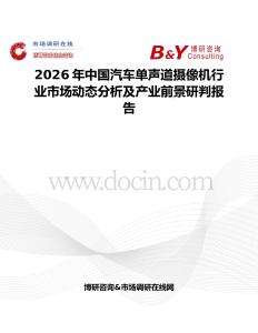 2026年中国汽车单声道摄像机行业市场动态分析及产业前景研判报告