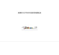 仙桃市大學生回鄉創業情況摸底表