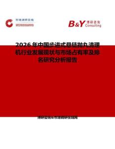 2026年中國步進式懸鏈拋丸清理機行業發展現狀與市場占有率及排名研究分析報告