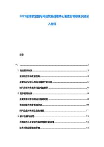 2025星球航空國際網(wǎng)絡(luò)發(fā)展戰(zhàn)略核心要素影響敏銳識(shí)別深入材料