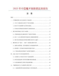 2025年中國(guó)魔術(shù)鋸數(shù)據(jù)監(jiān)測(cè)報(bào)告
