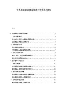 中國基金會行業社會資本與資源動員報告