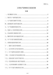 公司生產(chǎn)流程優(yōu)化與改造方案