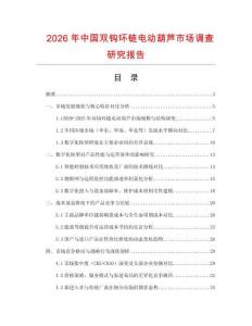 2026年中國雙鉤環(huán)鏈電動葫蘆市場調(diào)查研究報告