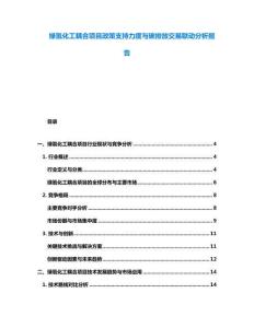 綠氫化工耦合項目政策支持力度與碳排放交易聯動分析報告