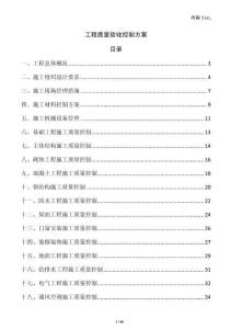 工程質量驗收控制方案