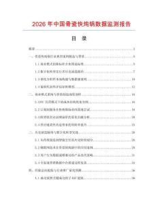 2026年中國骨瓷快燉鍋數據監測報告