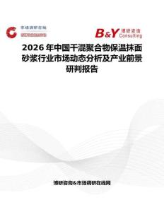 2026年中國干混聚合物保溫抹面砂漿行業(yè)市場動態(tài)分析及產(chǎn)業(yè)前景研判報告