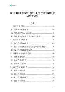 2025-2030年氫氧化鈧行業數字營銷策略分析研究報告