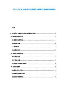 2025-2030移动支付诈骗防范消费者权益保护指南解析