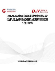 2026年中國自動波箱免拆清洗發動機行業市場規模及投資前景預測分析報告