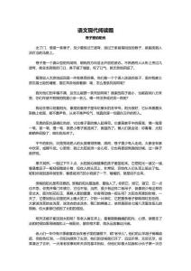 中考语文现代文阅读详解学案