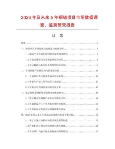 2026年及未來5年銅锍項(xiàng)目市場數(shù)據(jù)調(diào)查、監(jiān)測研究報(bào)告